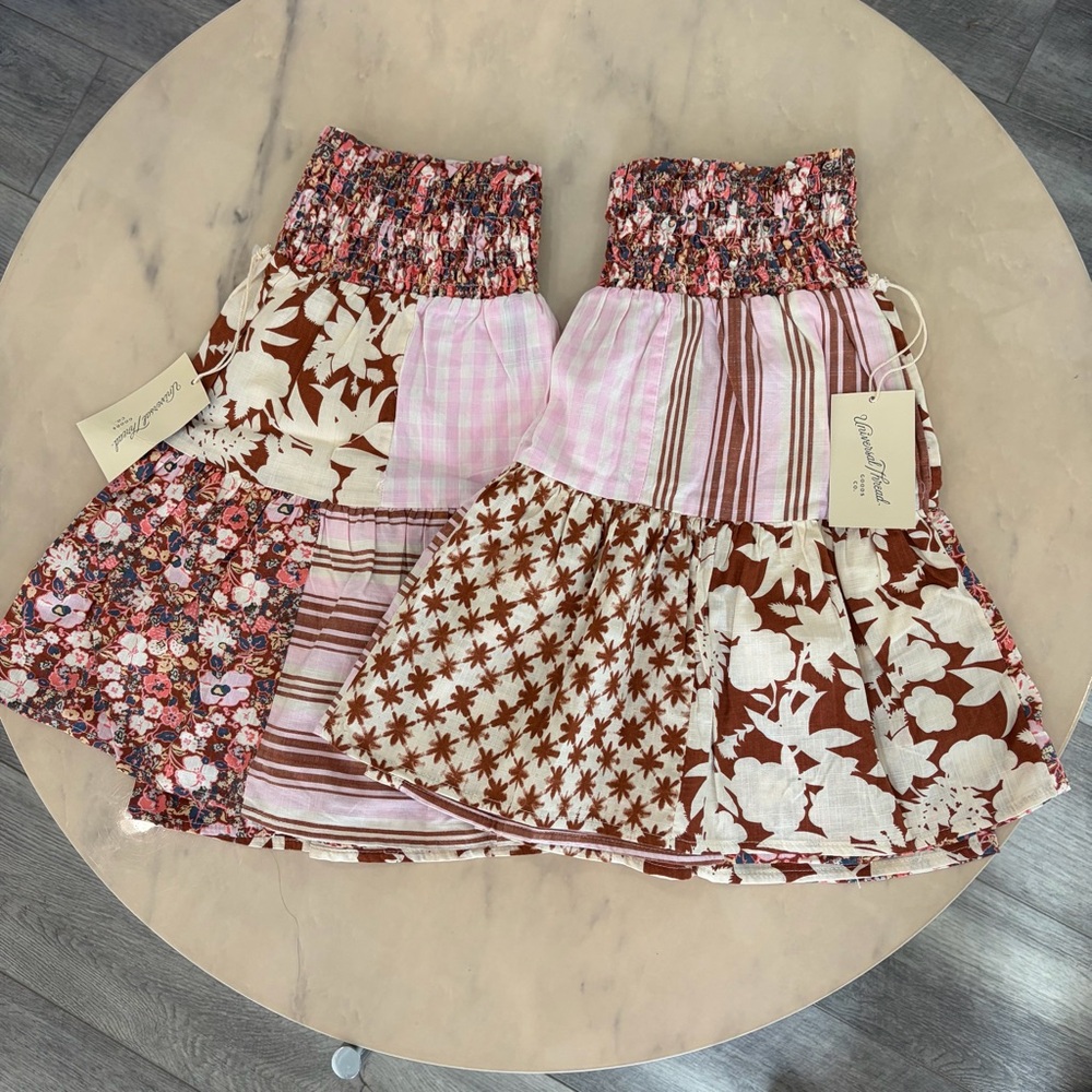 Universal Thread Patchwork Pull-On Skirts Lot Of 2. 
Women’s XS